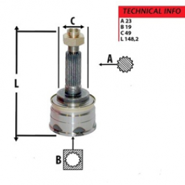 AKS KAFASI DIS SUZUKI SWIFT 1,6-1,3 89-02 GTI