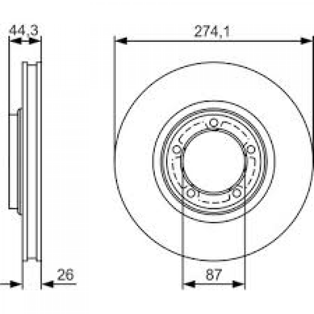 ON FREN DISK TAKIM STAREX 02-08 / H-100 KAMYONET 04-17 HAVALI 275-5