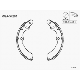 KAMPANA BALATA ( SUZUKI CARRY SK410 86 - 91) K9923